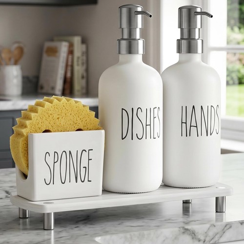 Ceramic kitchen soap dispenser - kitchen,
