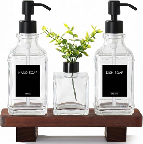 Kitchen soap dispenser set - kitchen,
