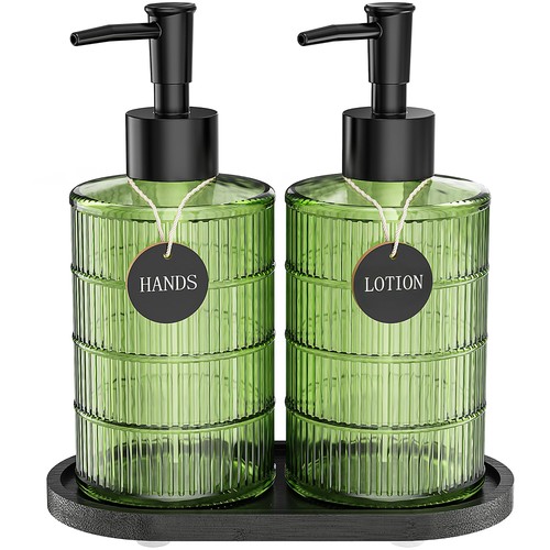 Green glass soap and - soap,