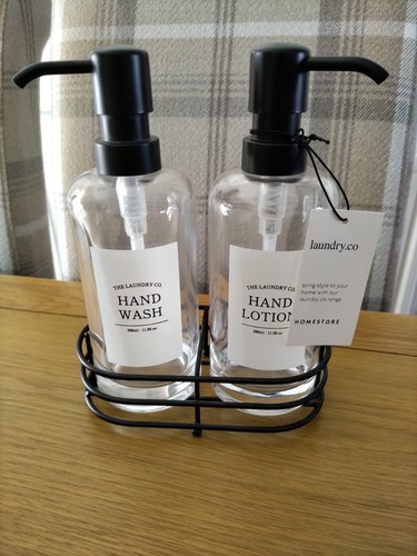 Hand wash lotion glass - &,