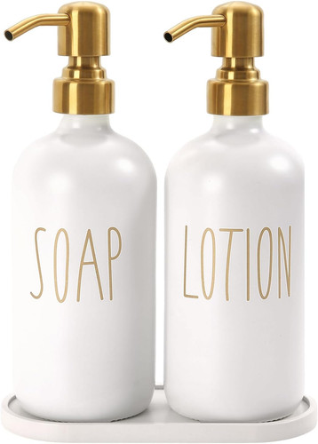 Bathroom soap dispenser set - soap,