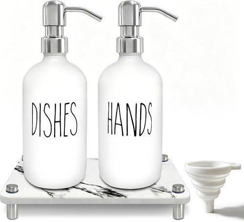 Glass soap dispenser - glass,