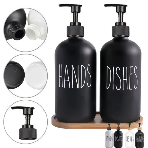 500ml black dish - 500ml, soap