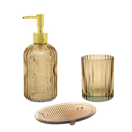 Glass bathroom set lotion - bathroom,