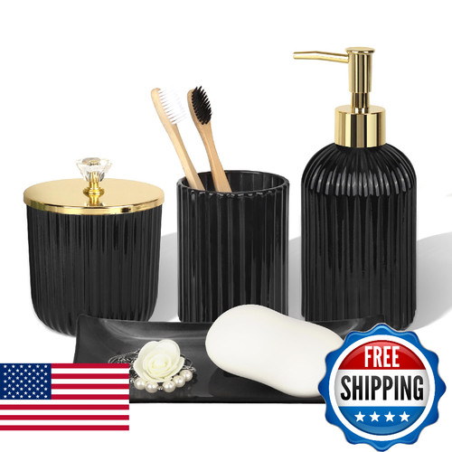 Designer black glass bathroom - designer,