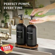 MASADI Black Glass Soap Lotion