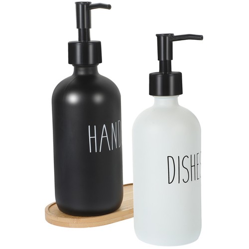 Set glass lotion bottle - set,