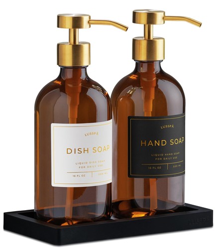 Glass soap dispenser - of, 2