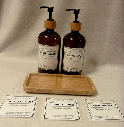 Set amber glass - 2,