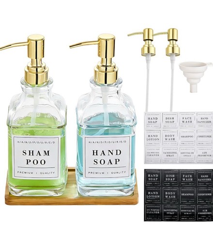 Pollock 2pc glass soap - 2pc,