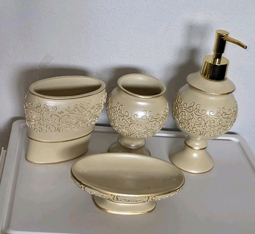 Vintage cream gold - cream,