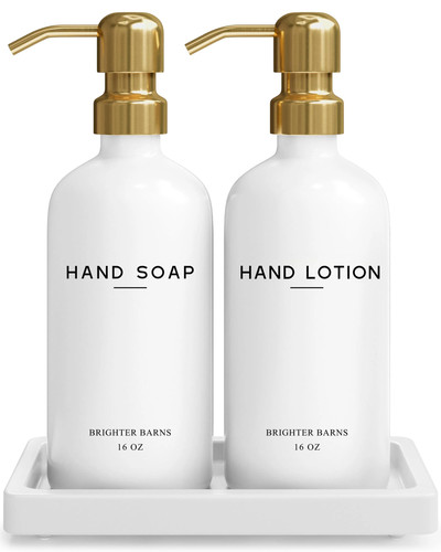 Luxury glass soap and - soap, lotion