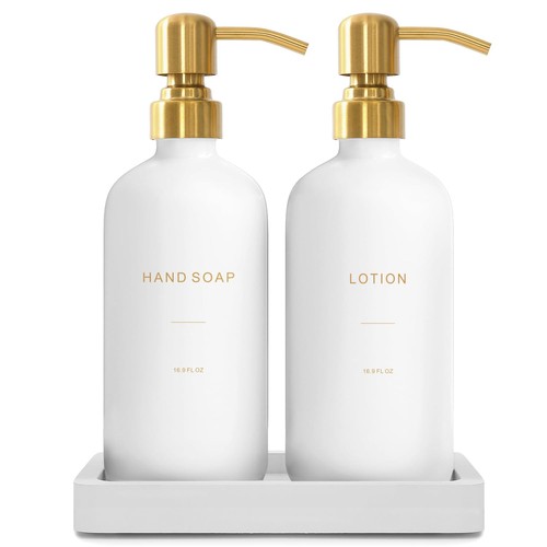 Gold soap dispenser bathroom - gold,