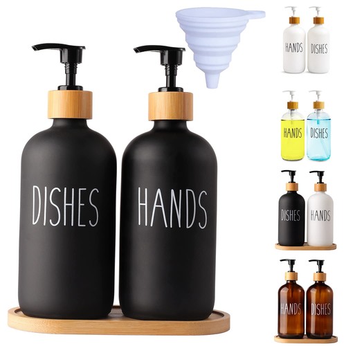 Pack black glass soap - 2,